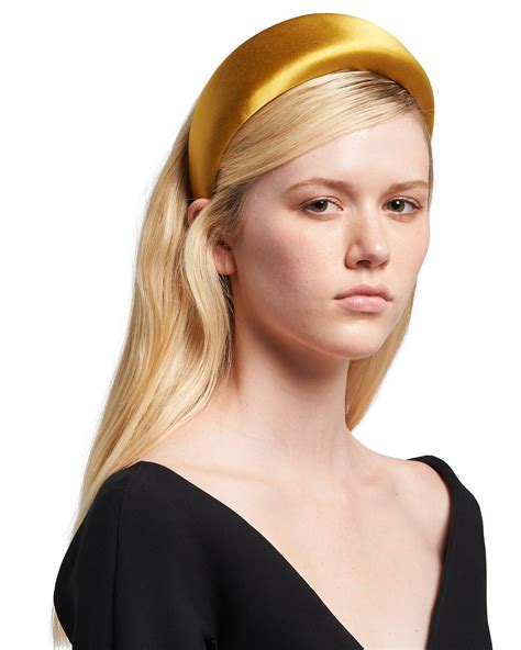 barette prada|prada satin headband.